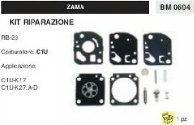 KIT RIPARAZIONE SERIE MEMBRANE COMPLETO membrana CARBURATORE C1U ZAMA RB-23