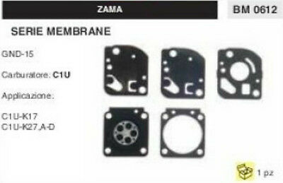 KIT SERIE MEMBRANE membrana COMPLETA CARBURATORE C1U ZAMA GND-15