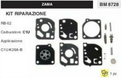 KIT RIPARAZIONE SERIE MEMBRANE COMPLETO membrana CARBURATORE C1U ZAMA RB-52