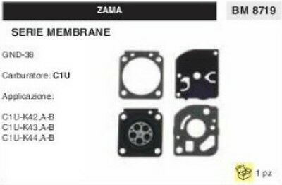 KIT SERIE MEMBRANE membrana COMPLETA PER CARBURATORE C1U ZAMA GND-38