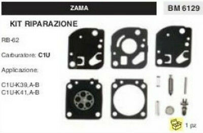 KIT RIPARAZIONE SERIE MEMBRANE membrana COMPLETA PER CARBURATORE C1U ZAMA RB-62