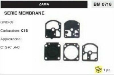 KIT SERIE MEMBRANE membrana COMPLETA PER CARBURATORE C1S ZAMA GND-03