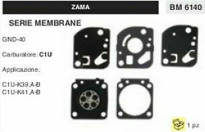 KIT SERIE MEMBRANE membrana COMPLETA PER CARBURATORE C1U ZAMA GND-40