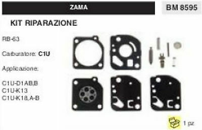 KIT RIPARAZIONE SERIE MEMBRANE membrana COMPLETA PER CARBURATORE C1U ZAMA RB-63