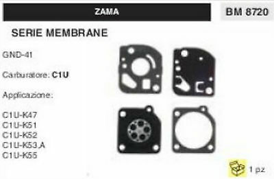 KIT SERIE MEMBRANE membrana COMPLETA PER CARBURATORE C1U ZAMA GND-41