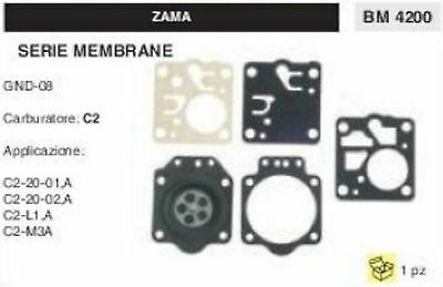 KIT SERIE MEMBRANE membrana COMPLETA PER CARBURATORE C2 ZAMA GND-08