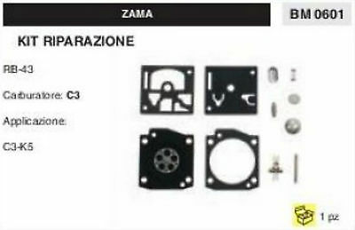 KIT RIPARAZIONE SERIE MEMBRANE membrana COMPLETA PER CARBURATORE C3 ZAMA RB-43