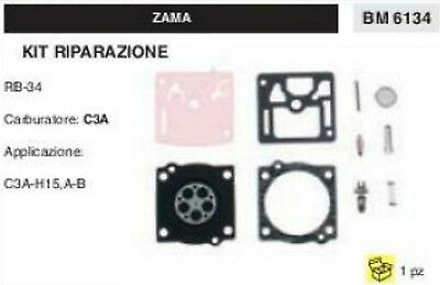 KIT RIPARAZIONE SERIE MEMBRANE membrana COMPLETA PER CARBURATORE C3A ZAMA RB-34