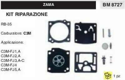 KIT RIPARAZIONE SERIE MEMBRANE membrana COMPLETA PER CARBURATORE C3M ZAMA RB-35