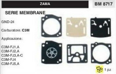 KIT SERIE MEMBRANE membrana COMPLETA PER CARBURATORE C3M ZAMA GND-24
