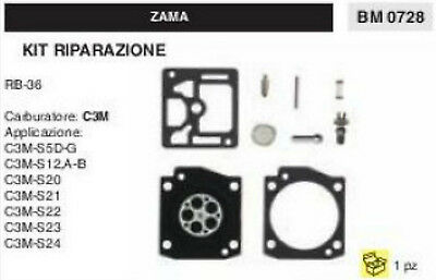 KIT RIPARAZIONE SERIE MEMBRANE membrana COMPLETA PER CARBURATORE C3M ZAMA RB-36