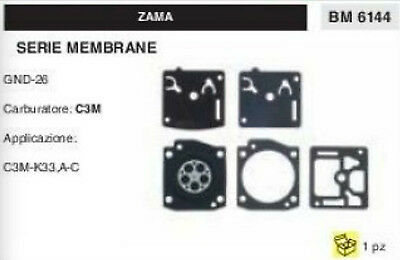 KIT SERIE MEMBRANE membrana COMPLETA PER CARBURATORE C3M ZAMA GND-26
