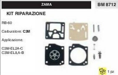 KIT RIPARAZIONE SERIE MEMBRANE membrana COMPLETA PER CARBURATORE C3M ZAMA RB-60