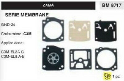 KIT SERIE MEMBRANE membrana COMPLETA PER CARBURATORE C3M ZAMA GND-24