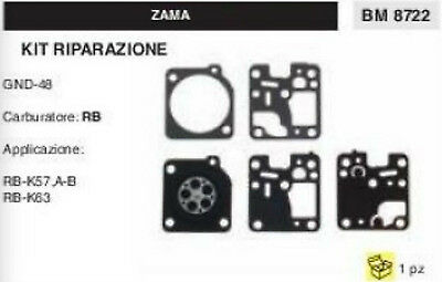 KIT SERIE MEMBRANE COMPLETO PER CARBURATORE RB ZAMA GND-48