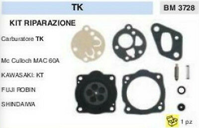 KIT RIPARAZIONE MEMBRANE CARBURATORE TK McCulloch MAC 60A Kawasaki shindaiwa