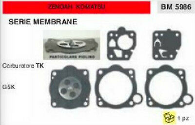 SERIE MEMBRANE CARBURATORE ZENOAH KOMATSU TK G5K