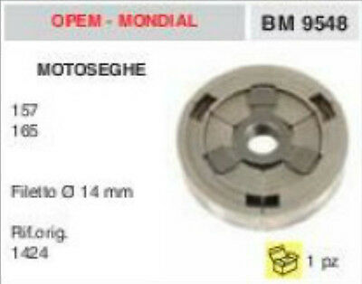 1424 FRIZIONE COMPLETA MOTOSEGA OPEM MONDIAL 157 165 FILETTO Ø 14 mm