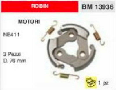 FRIZIONE COMPLETA DECESPUGLIATORE ROBIN MOTORE NB411 Ø 78MM 3 PEZZI + MOLLE