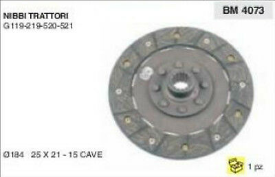 DISCO FRIZIONE MOTOCOLTIVATORE NIBBI TRATTORE G119 G219 G520 G 521 Ø 184 15cave