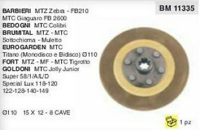 FRIZIONE MOTOCOLTIVATORE MOTOZAPPA BARBIERI BEDOGNI BRUMITAL GOLDONI FORT Ø 110