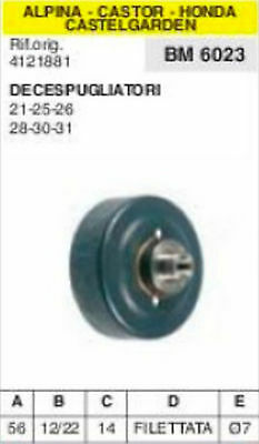 CAMPANA FRIZIONE DECESPUGLIATORE ALPINA CASTOR HONDA CASTELGARDEN 21 25 26 28 30