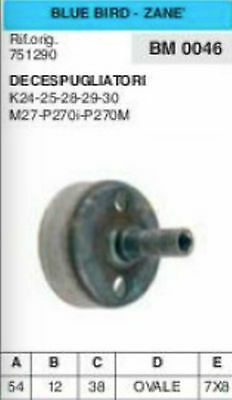 CAMPANA FRIZIONE DECESPUGLIATORE BLUE BIRD ZANE K24 K25 K28 K29 K30 M27 MP270