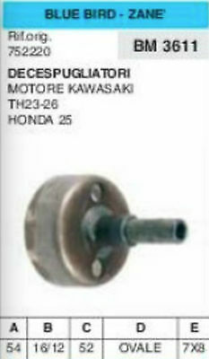 CAMPANA FRIZIONE DECESPUGLIATORE MOTORE KAWASAKI TH23 TH26 HONDA 25