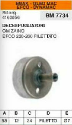 CAMPANA FRIZIONE DECESPUGLIATORE EMAK OLEOMAC ZAINO EFCO 220 260 DYNAMAC