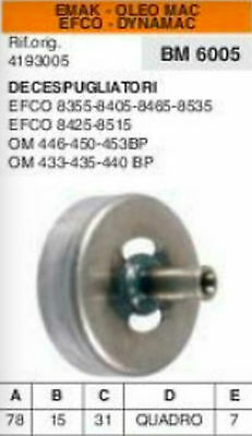CAMPANA FRIZIONE DECESPUGLIATORE OLEOMAC 446 450 453 433 440 EFCO EMAK DYNAMAC