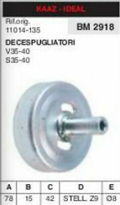 11014-135 CAMPANA FRIZIONE DECESPUGLIATORE KAAZ IDEAL V35 V40 S35 S40 Ø 8