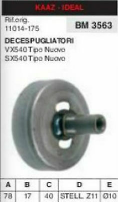 11014-175 CAMPANA FRIZIONE DECESPUGLIATORE KAAZ IDEALVX540 SX540 TIPO NUOVO