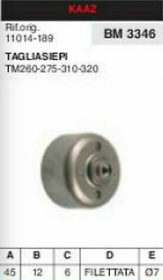 11014-189 CAMPANA FRIZIONE TAGLIASIEPI TAGLIASIEPE KAAZ TM260 TM275 TM310 TM320