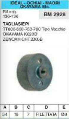 CAMPANA FRIZIONE TAGLIASIEPI TAGLIASIEPE IDEAL OCHIAI MAORI OKAYMA ZENOAH BM2928