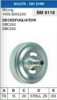 1400.5005.200 CAMPANA FRIZIONE DECESPUGLIATORE MAORI SBC262 SBC282 SBC 262 282