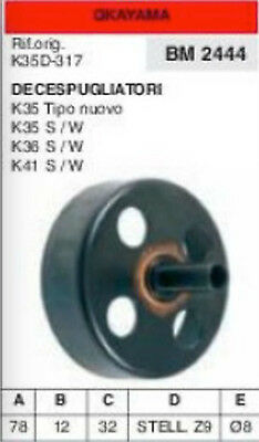 K35D-317 CAMPANA FRIZIONE DECESPUGLIATORE OKAYAMA K35 K36 K41