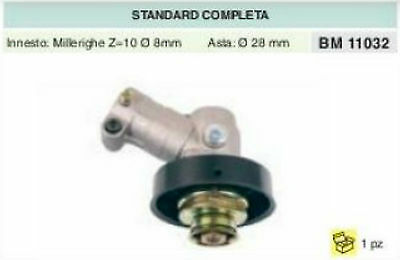 COPPIA CONICA DECESPUGLIATORE standard COMPLETA PER ASTA Ø 28 MILLERIGHE 8mm