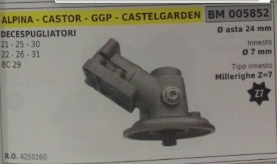 COPPIA CONICA DECESPUGLIATORE ALPINA CASTOR CASTELGARDEN 21 25 30 22 26 31 BC 29