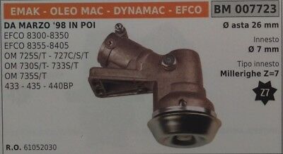 COPPIA CONICA DECESPUGLIATORE OLEO MAC 725 727 730 733 735 433 435 440 ASTA Ø26