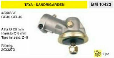 2033270 COPPIA CONICA DECESPUGLIATORE TAYA SANDRIGARDEN 4200 GB 40 ASTA Ø 28