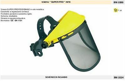 VISIERA PROTETTIVA DECESPUGLIATORE MOTOSEGA PROFESSIONALE OMOLOGATA CE-EN 1731
