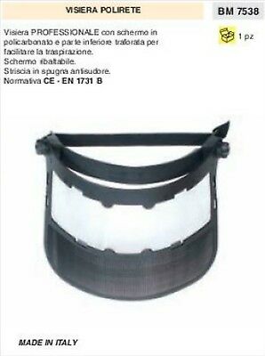 VISIERA PROTETTIVA DECESPUGLIATORE POLIRETE PROFESSIONALE OMOLOGATA CE-EN 1731 B