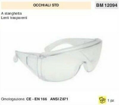 OCCHIALI PROTETTIVI PROFESSIONALI protezione lavoro OMOLOGATI CE EN ANSI Z871