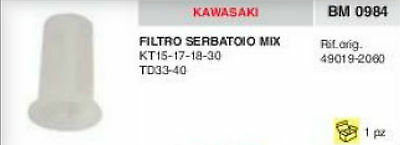49019-2060 FILTRO SERBATOIO BENZINA MISCELA KAWASAKI KT15 KT17 KT18 KT30 33 40