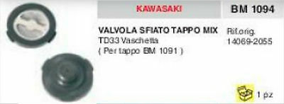14069-2055 VALVOLA SFIATO per tappo SERBATOIO MISCELA KAWASAKI TD33 TD 33