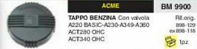 898129 TAPPO SERBATOIO BENZINA con valvola ACME 220 230 349 360 280 340 OHC