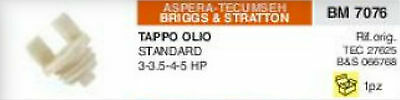 TAPPO OLIO RASAERBA ASPERA TECUMSEH TECNAMOTOR BRISSG & STRATTON 3 3,5 4 5 HP