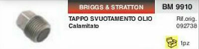 092738 TAPPO SVUOTAMENTO OLIO calamitato RASAERBA BRISSG & STRATTON tagliando