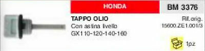 15600.ZE1.001 TAPPO OLIO RASAERBA MOTORE HONDA GX110 GX120 GX140 GX160 + ASTINA