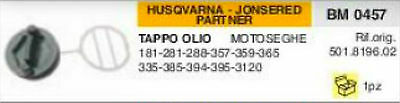 TAPPO OLIO MOTOSEGA HUSQVARNA JONSERED PARTNER 181 281 288 357 359 365 335 385